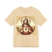Sacred Heart of Jesus Unisex Tee, Catholic Religious Shirt, Faith Apparel, Christian Gift, Spiritual Wear, Inspirational Clothing