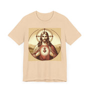 Sacred Heart of Jesus Unisex Tee, Catholic Religious Shirt, Faith Apparel, Christian Gift, Spiritual Wear, Inspirational Clothing